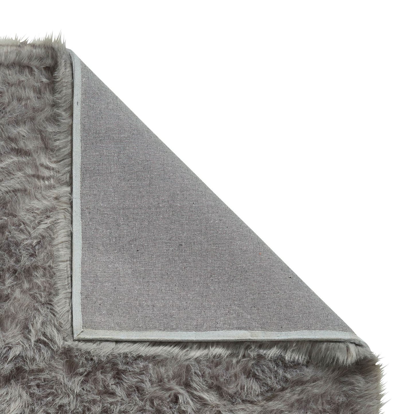 Polar Plush Grey Soft Shaggy Rug - 160 x 220cm (5ft 3" x 7ft 3")