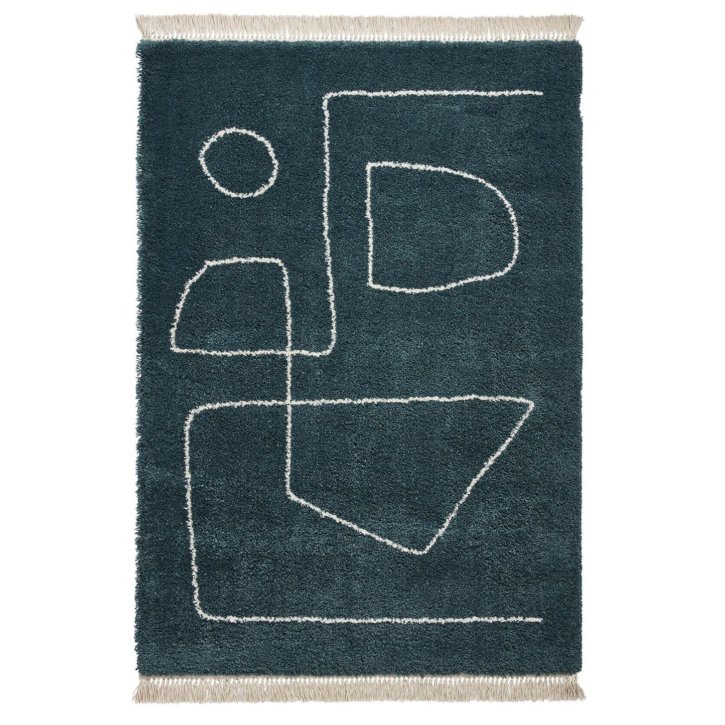 Boho A474 Dark Green Modern Rug