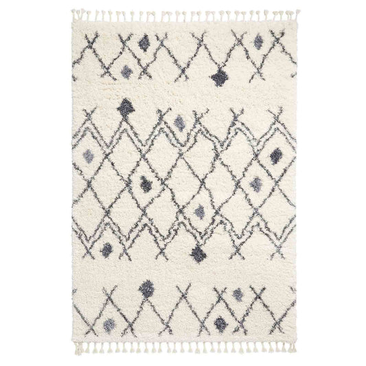 Aspen 1799 Ivory/Grey Shaggy Rug