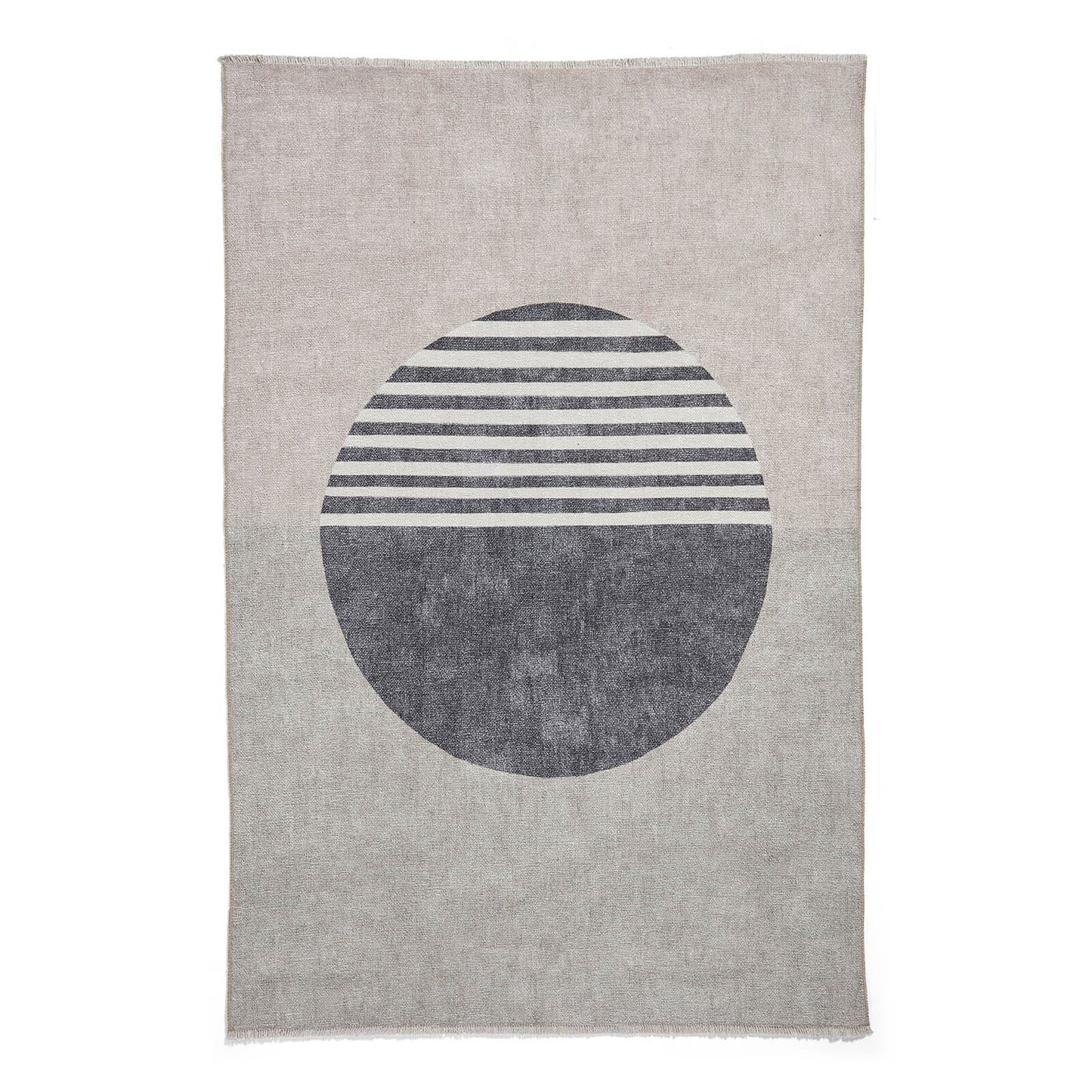 Whisper H1067 Beige/Green Modern Washable Rug