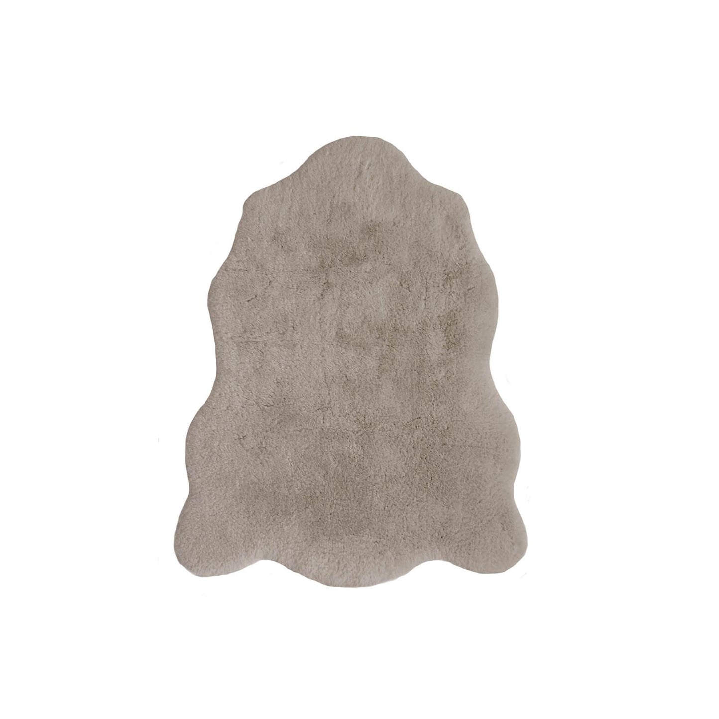 Luxury Faux Fur Natural Plain Rug