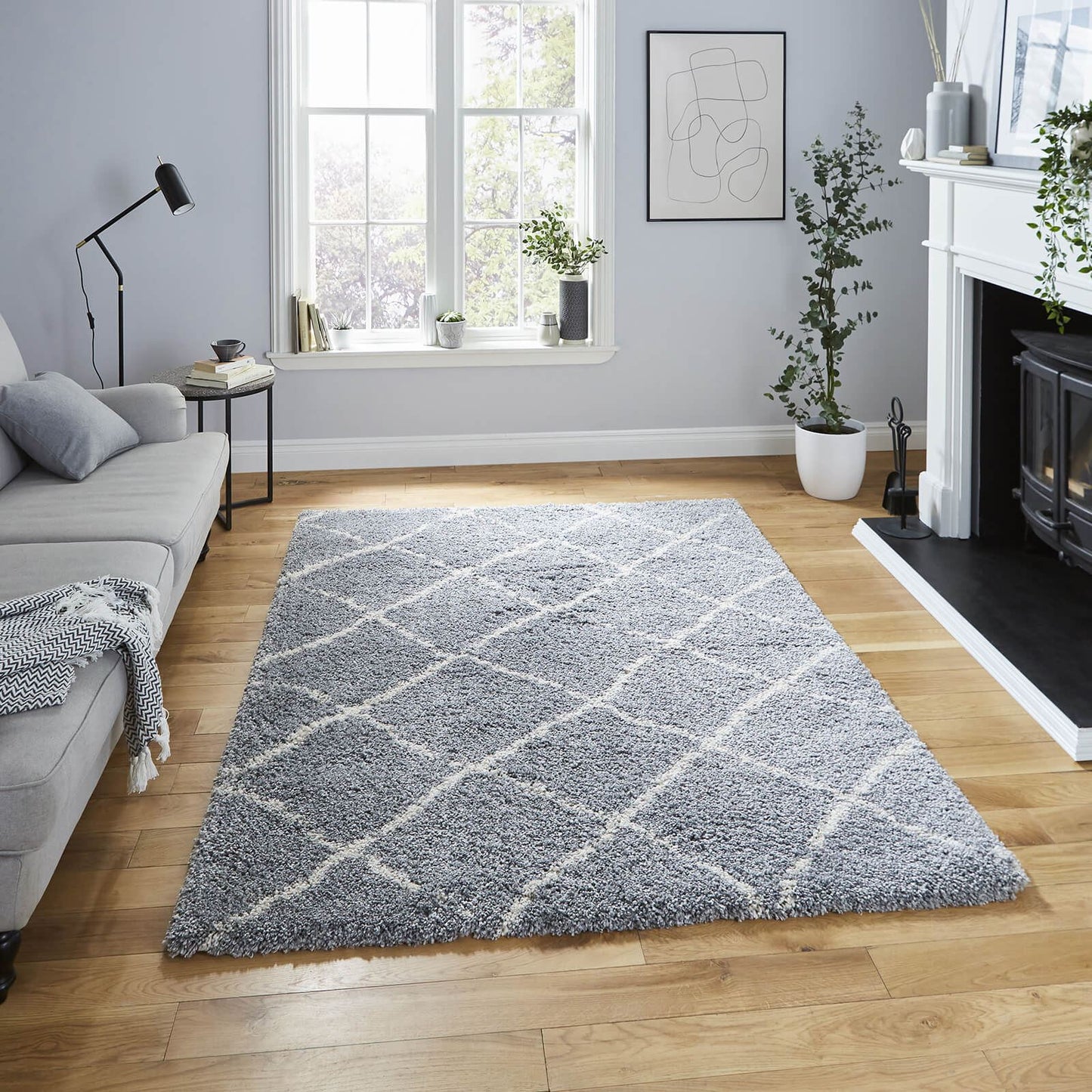 Scandi Berber G257 Grey/Cream Modern Rug