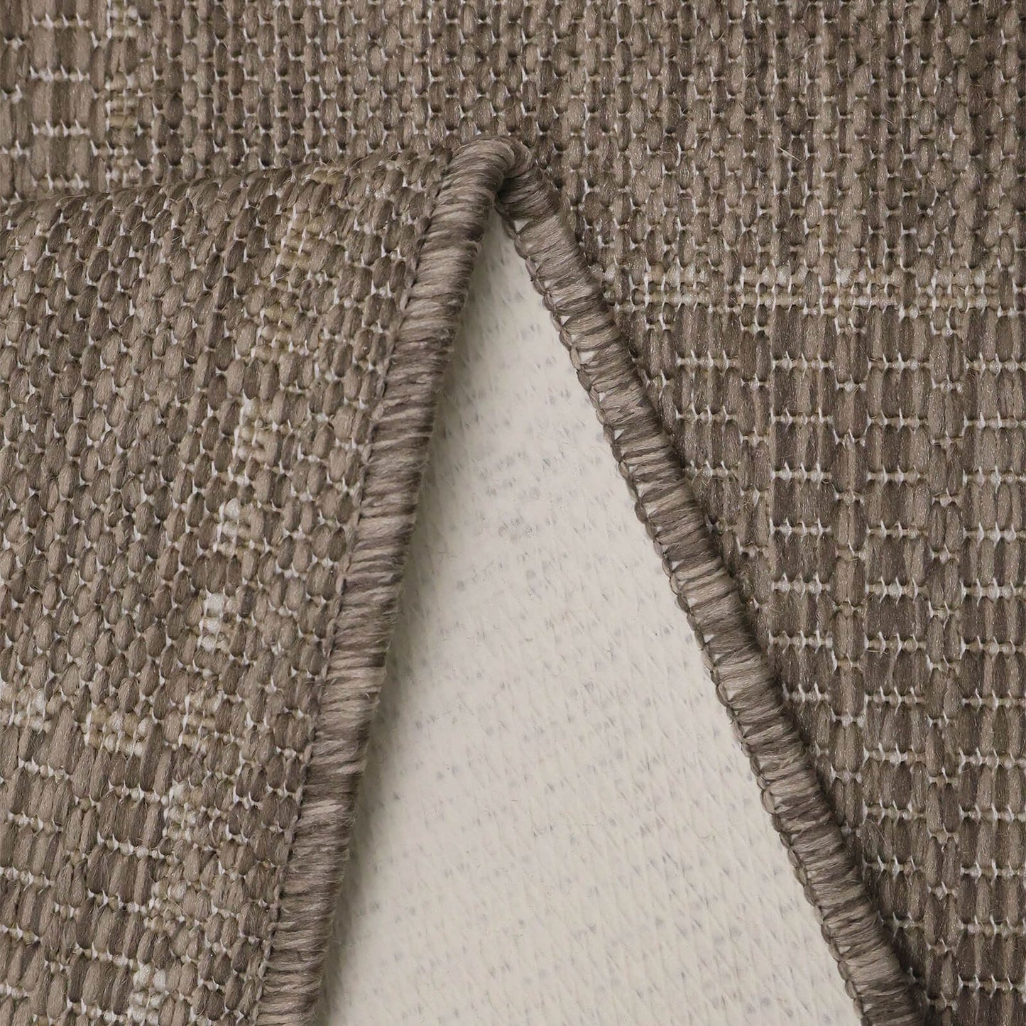 Flatweave Gel Border Natural Rug