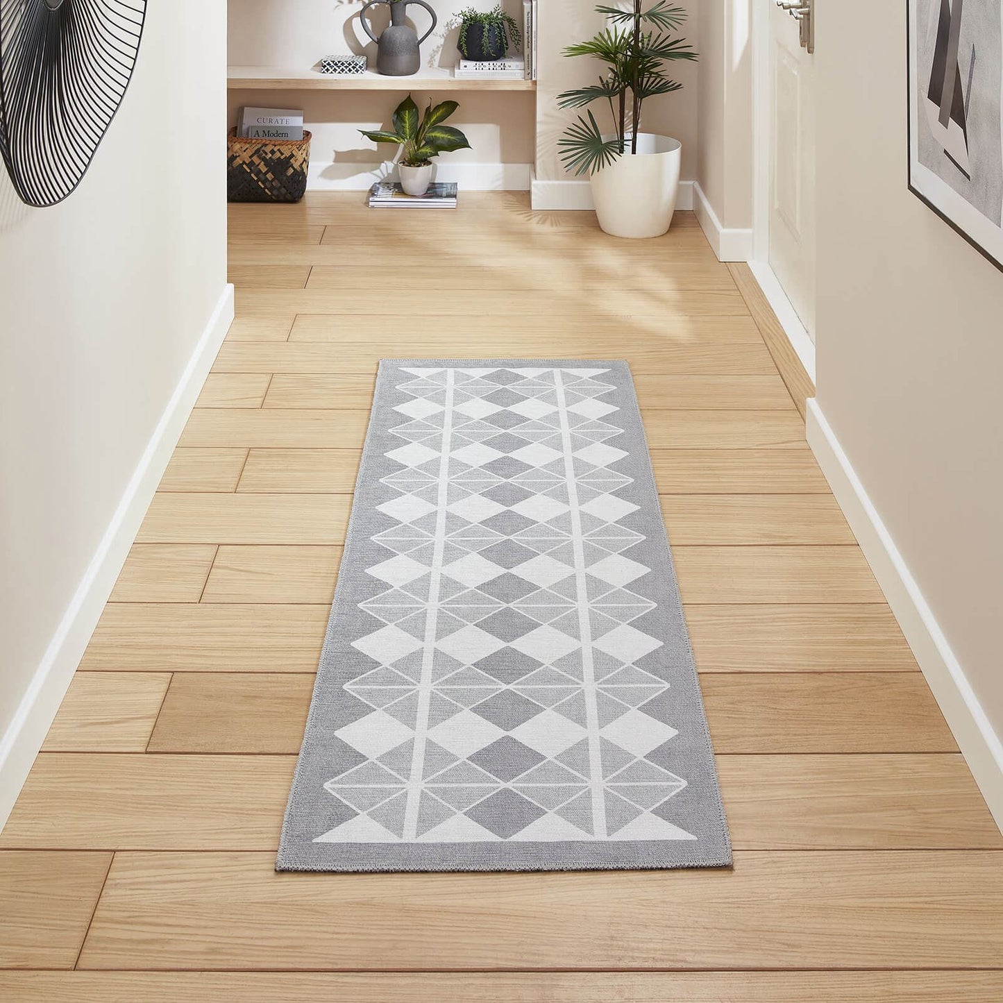Victoria H1184 Grey/Light Grey Washable Rug