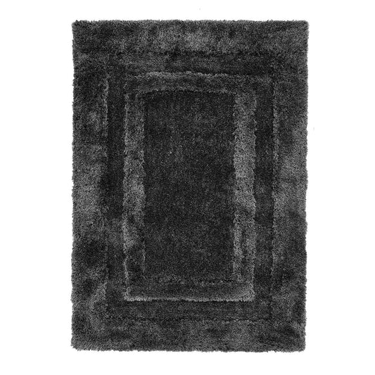 Frame Charcoal  Plain Rugs