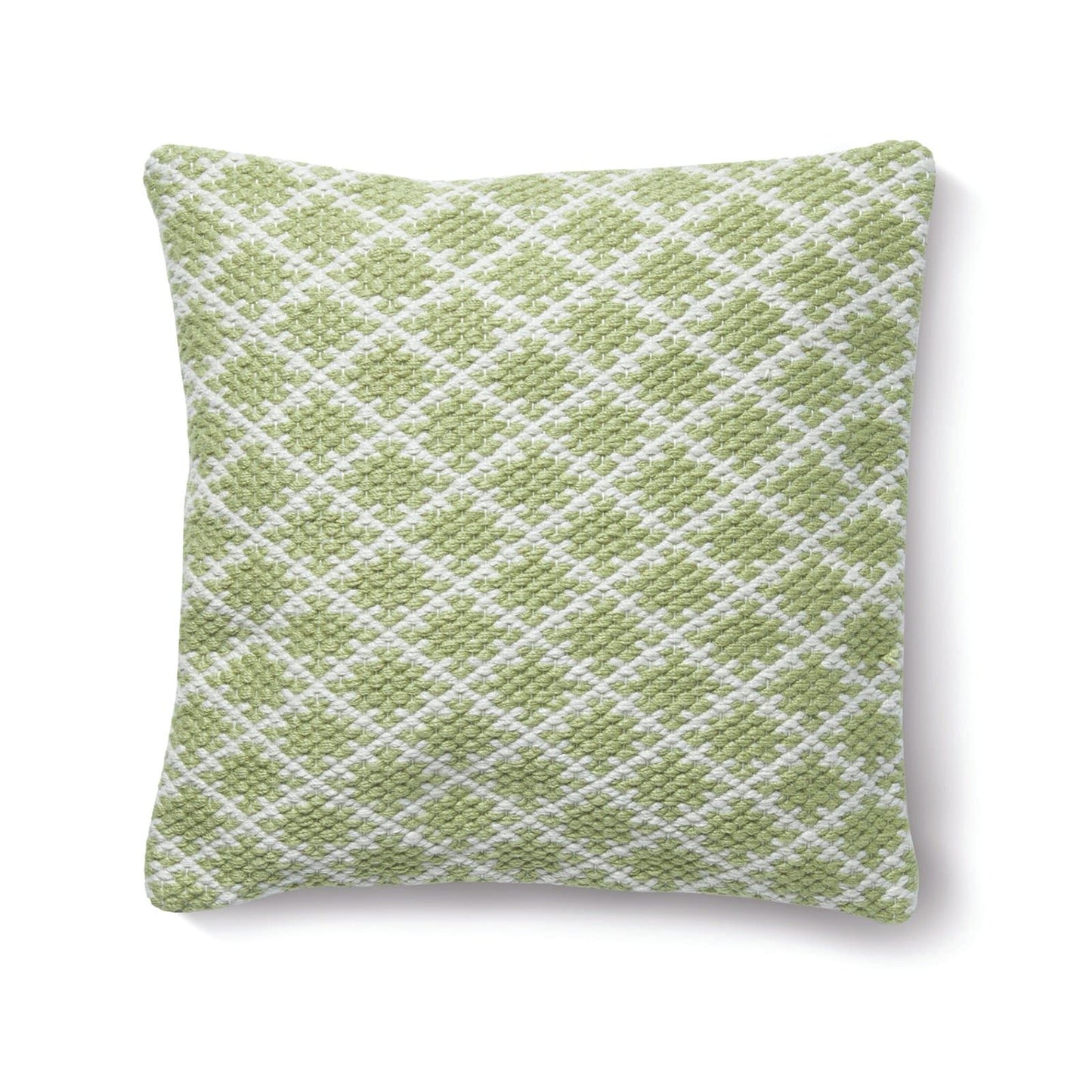 Hug Rug Woven Trellis Cushion Green 45X45 Rug