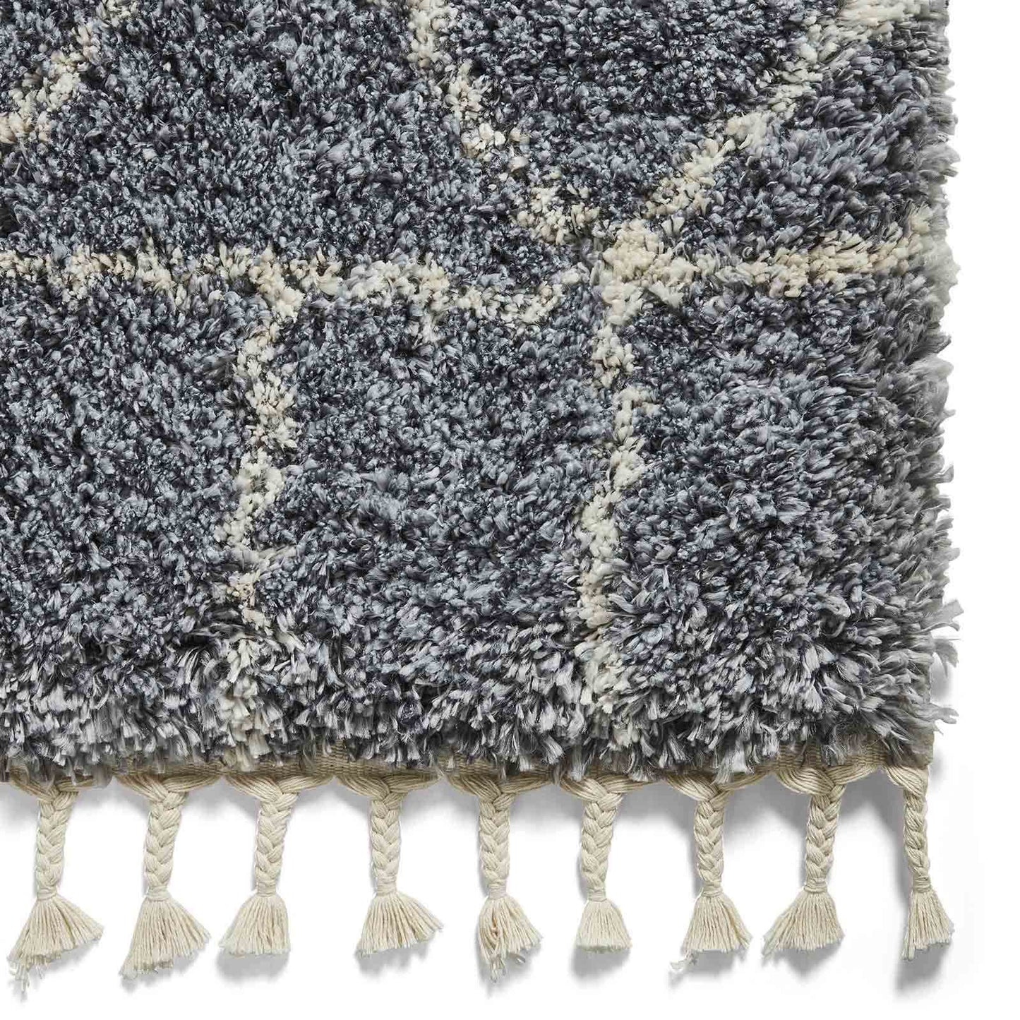 Aspen 1682 Grey/Ivory Shaggy Rug