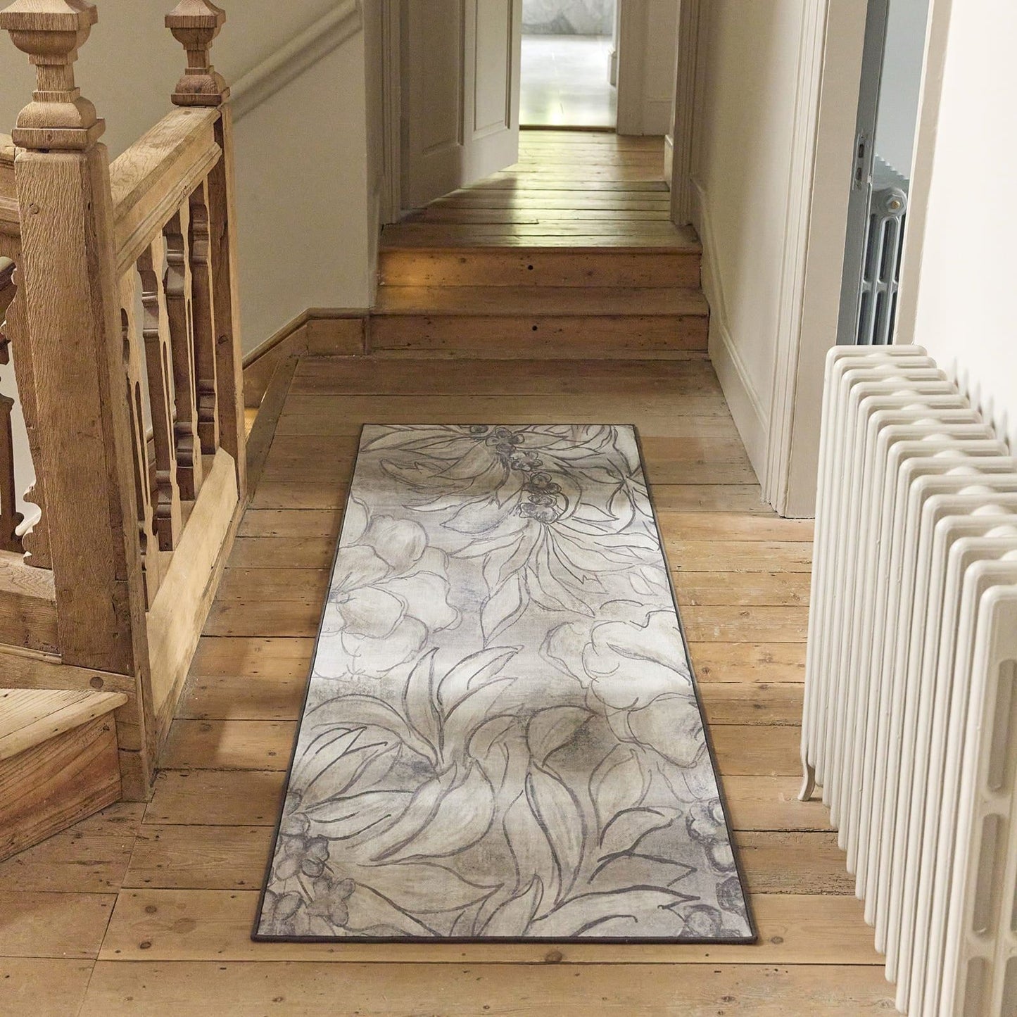 Hug Rug Eco-Washable Art Floral Rug