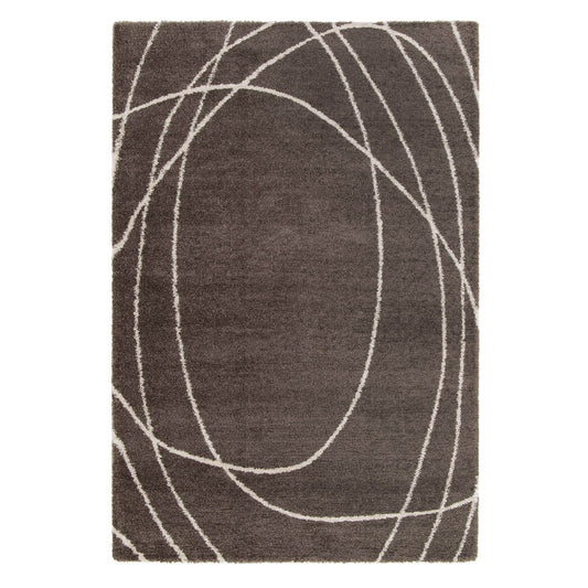 Halo Squiggle Taupe Swirl Rug