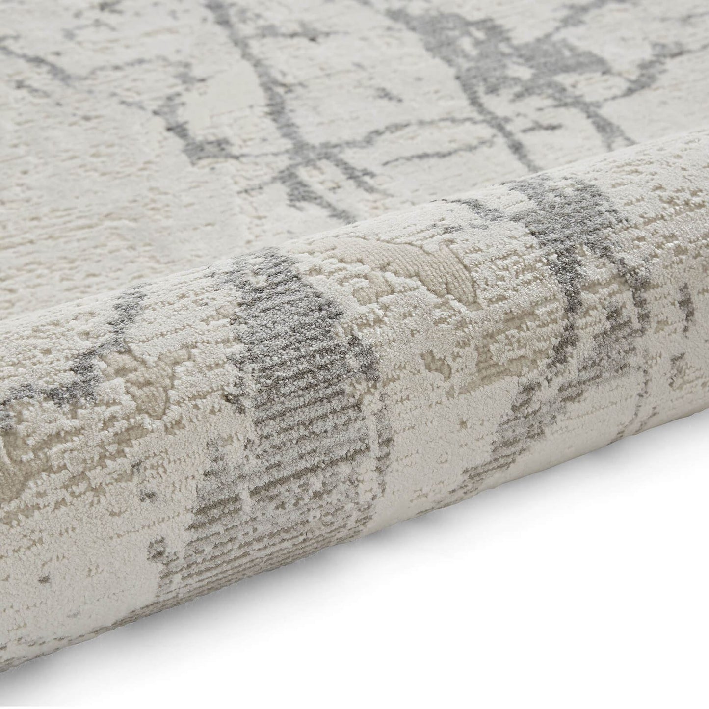 Mirage MR15 Grey Modern Abstract Rug - 200 x 290cm (6ft 6" x 9ft 6")