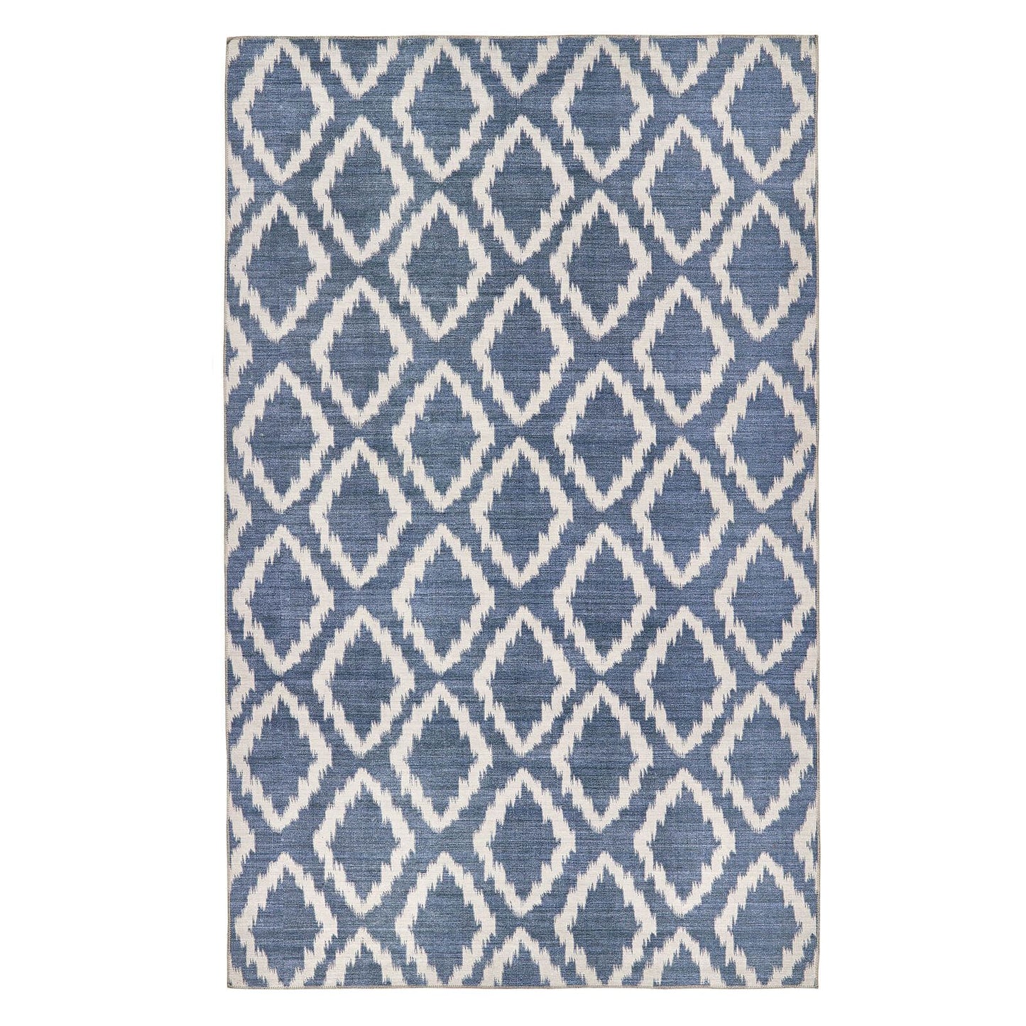 Washable Como Blue Modern Rugs