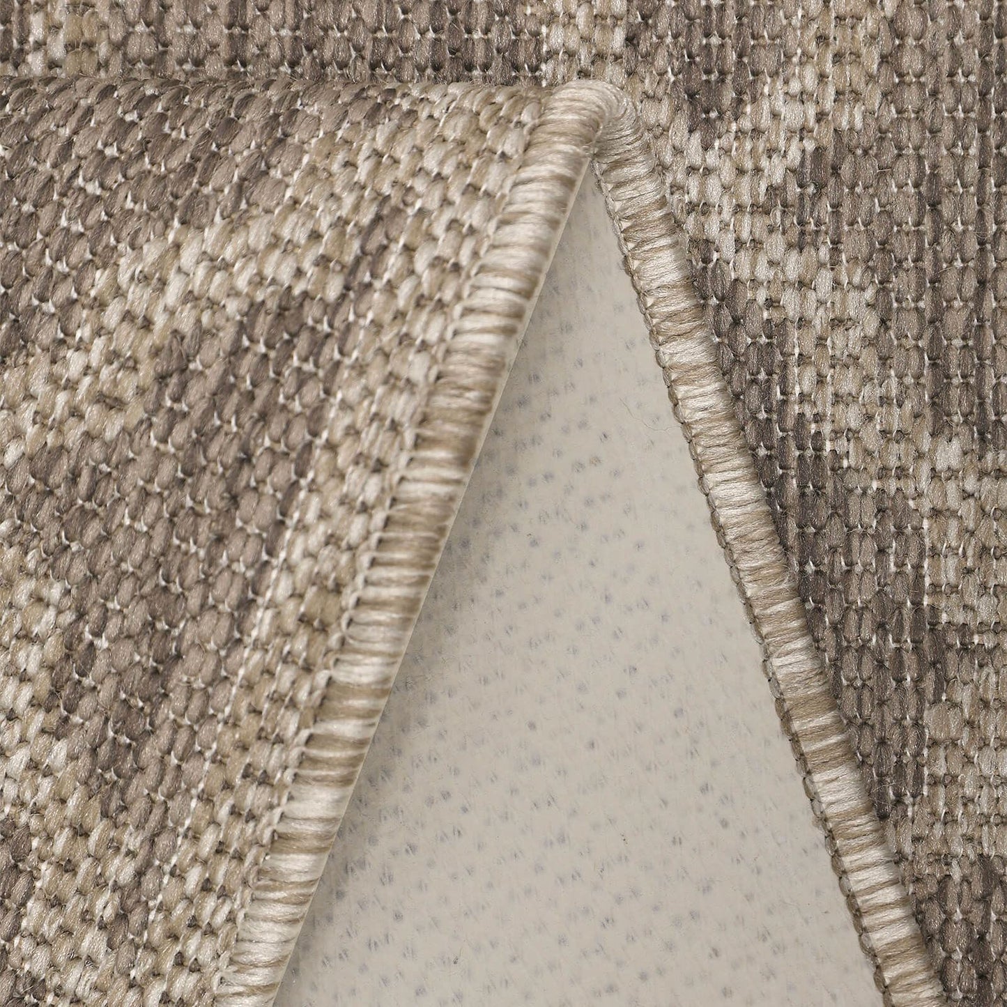 Flatweave Gel Trellis Latte Rug