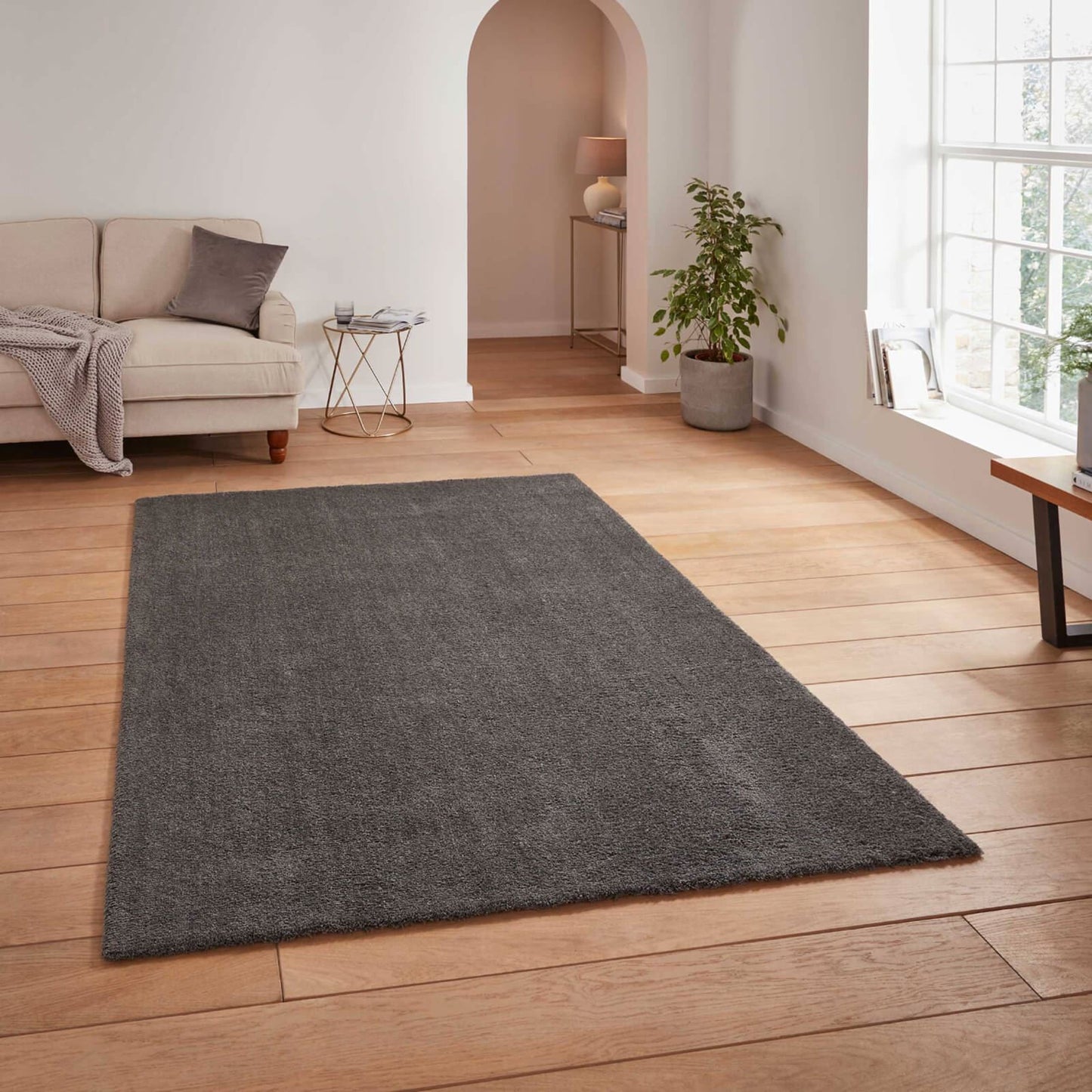 Kara Charcoal Modern Rug