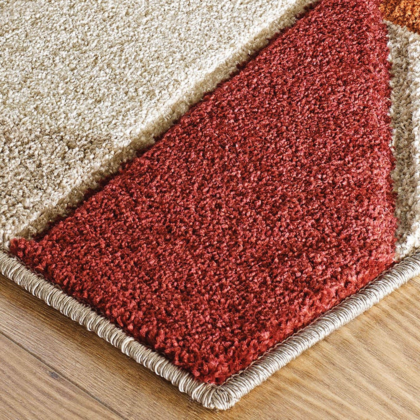 Portland 3337 E Terra/Red/Beige Abstract Rugs