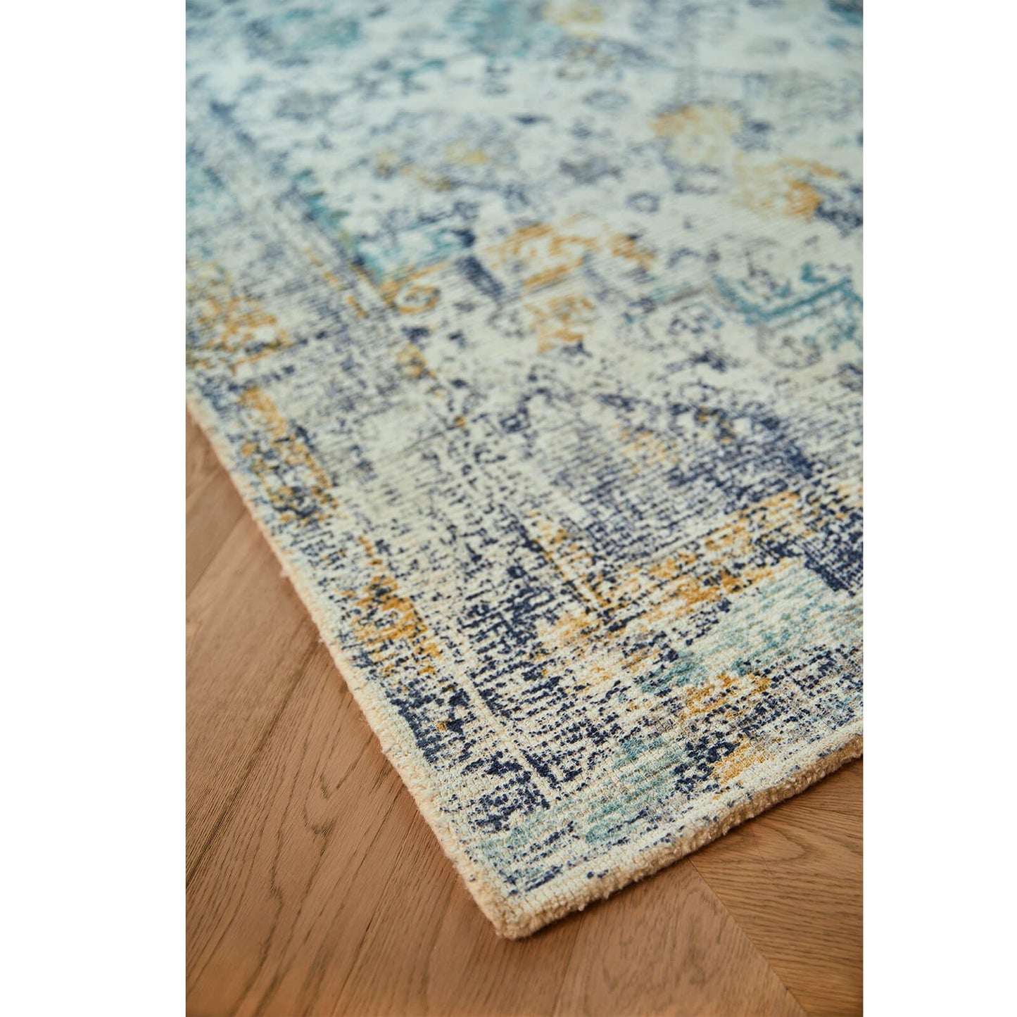 Vogue Blue / Ochre Traditional Rugs