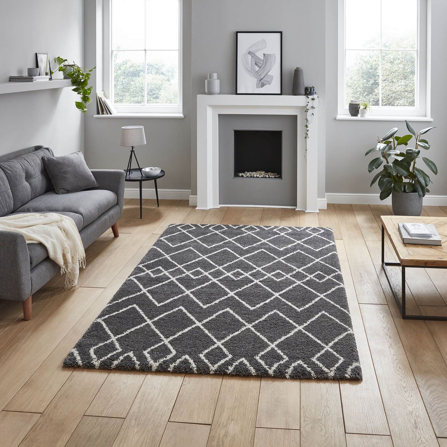 Royal Nomadic A638 Grey/Cream Modern Rug