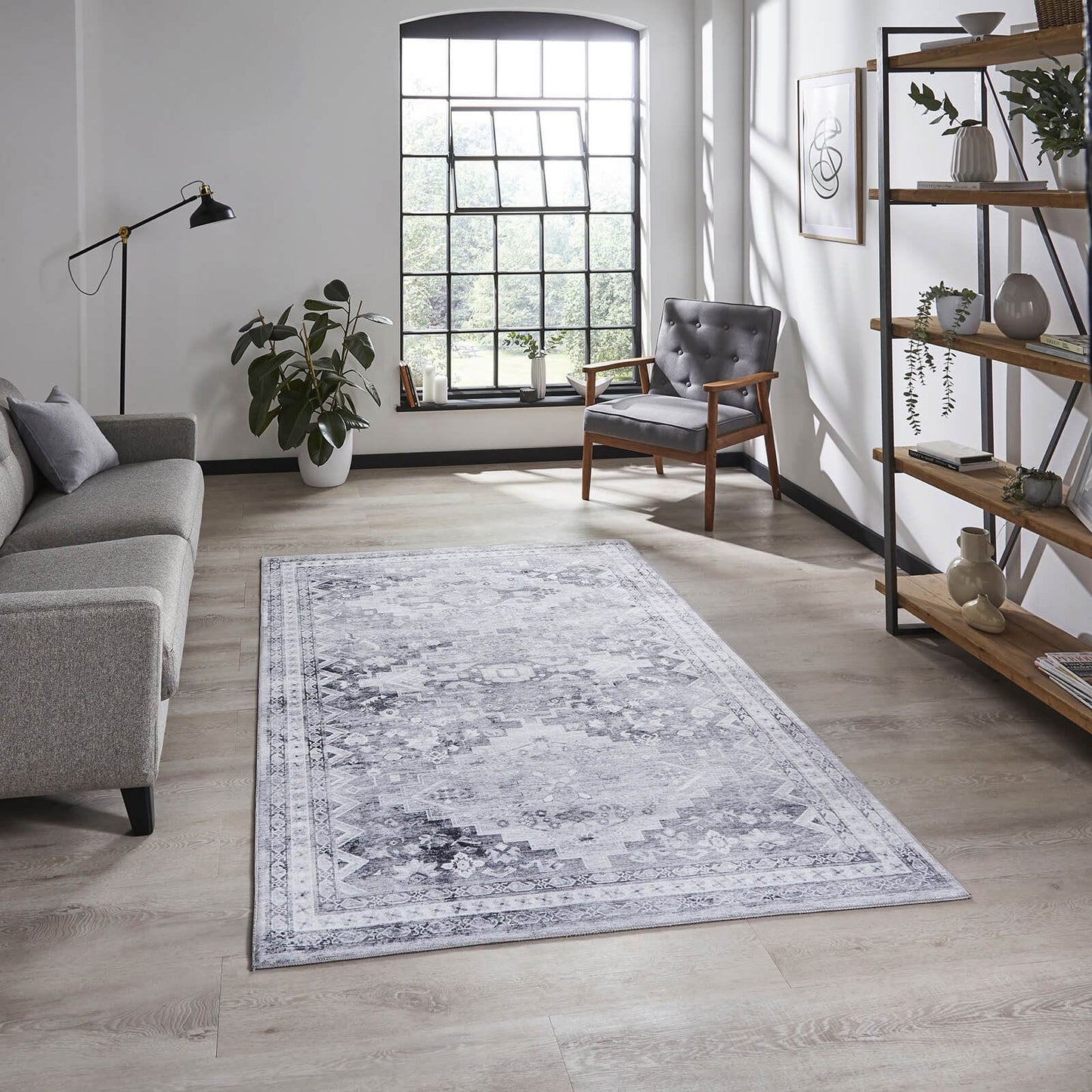 Topaz H1265 Grey Traditional Rug