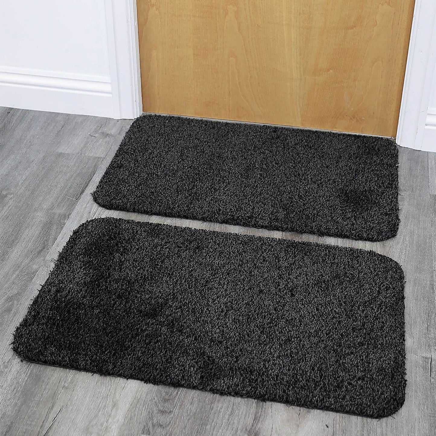 Dirtbuster Anthracite Plain Rug
