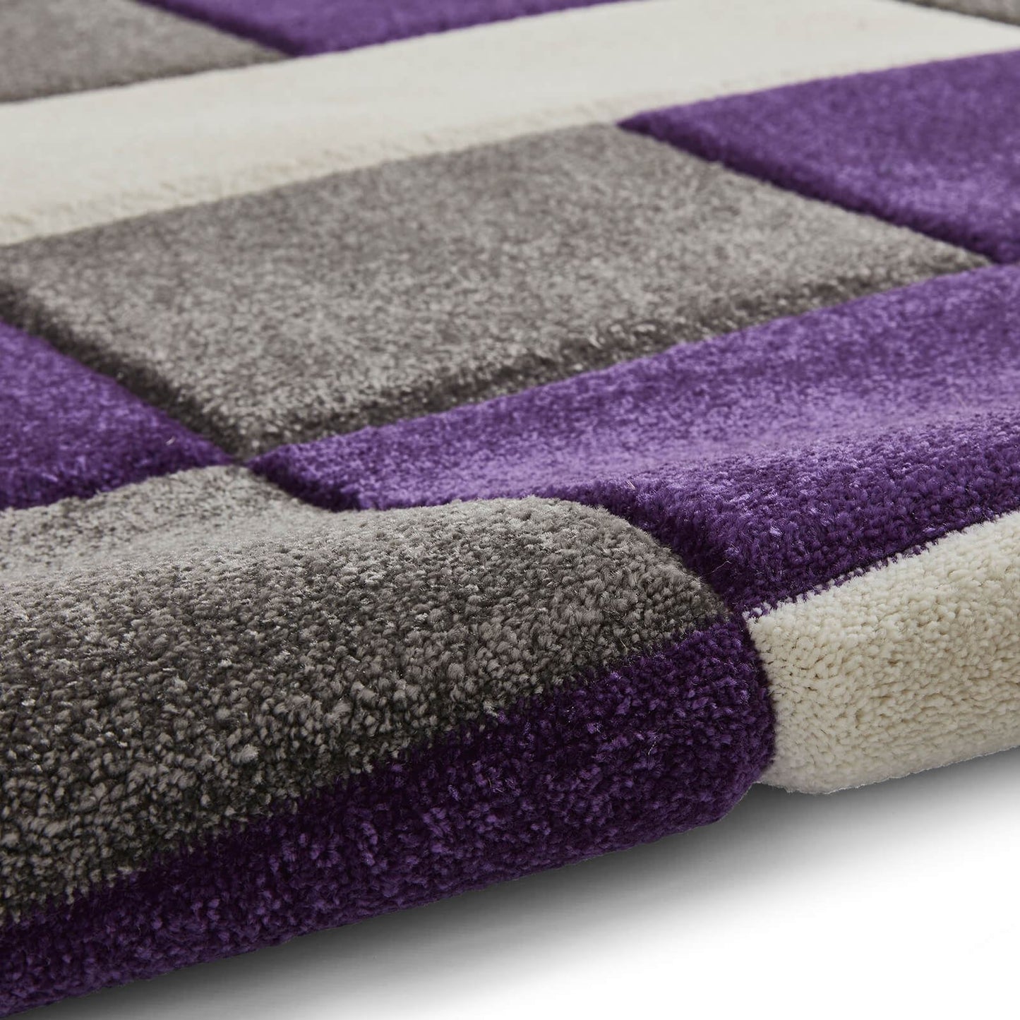 Brooklyn BRK04 (24368) Grey/Purple Modern Rug