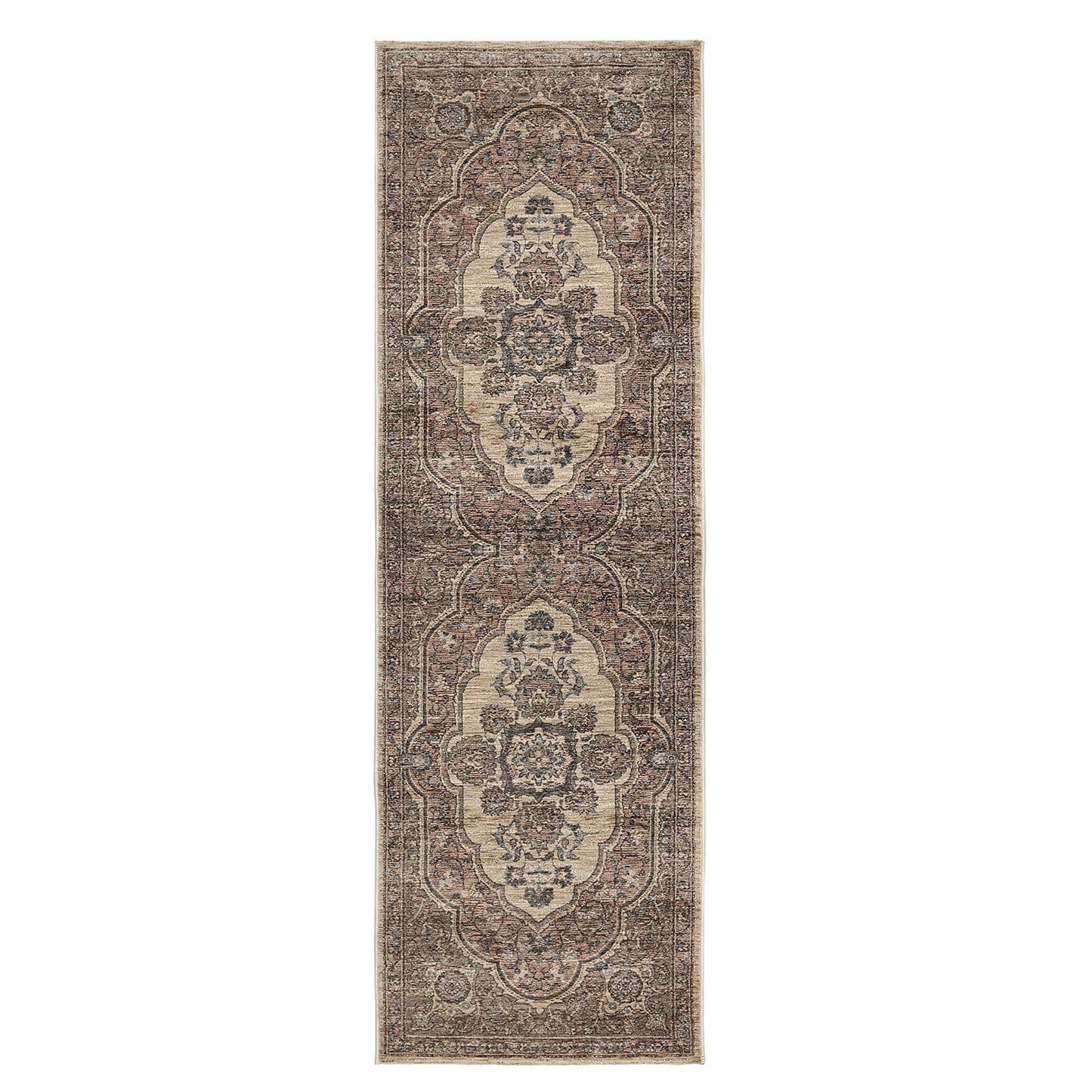 Raja Medallion Terracotta Classical Rug