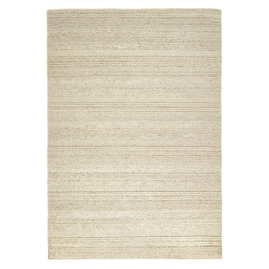 Chunky Knit Cream Plain Rugs