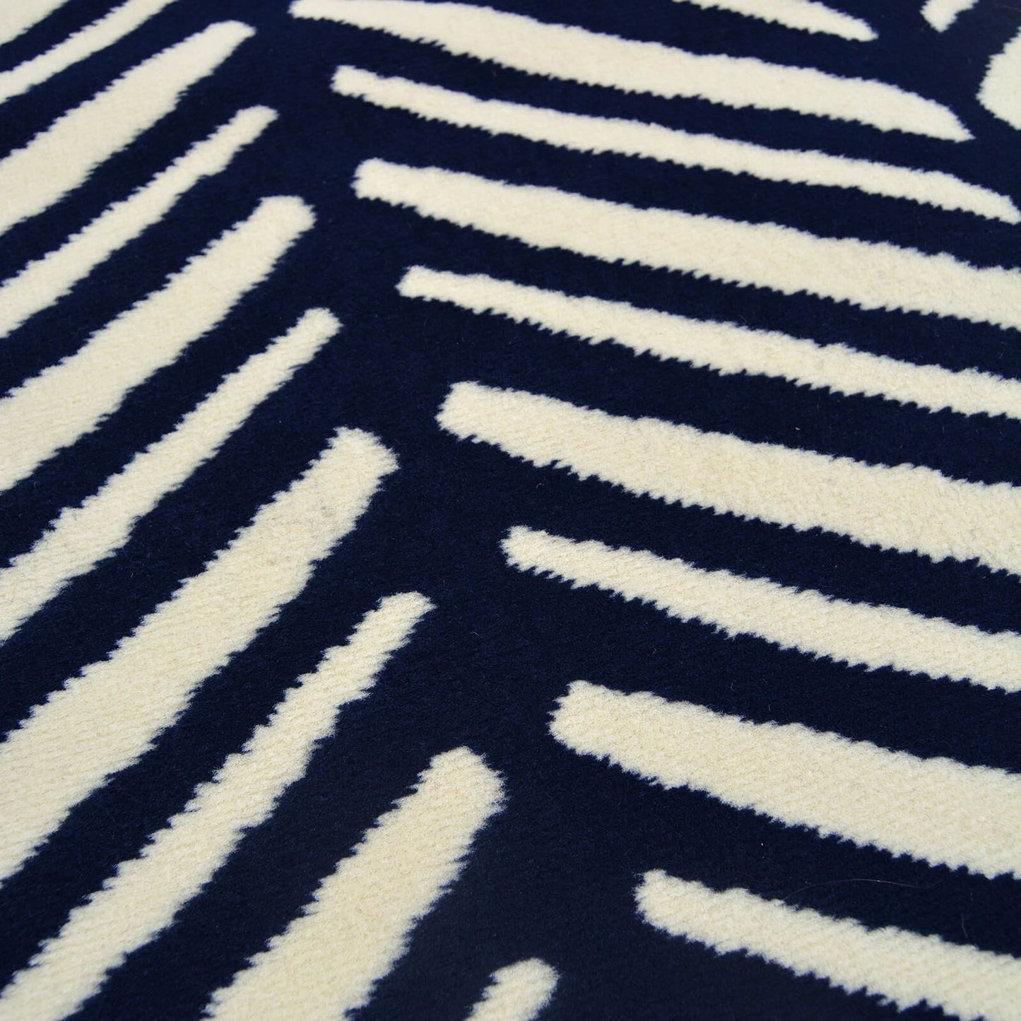 Maestro Herringbone Navy Contemporary Rug