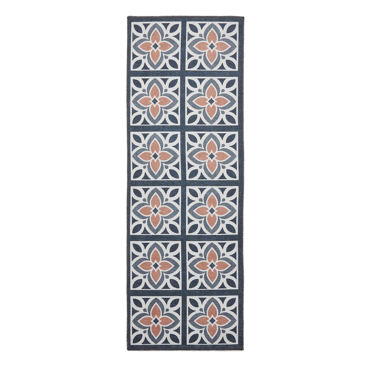 Victoria H1191 Grey  Washable Rug - 75 x 230cm Hall Runner