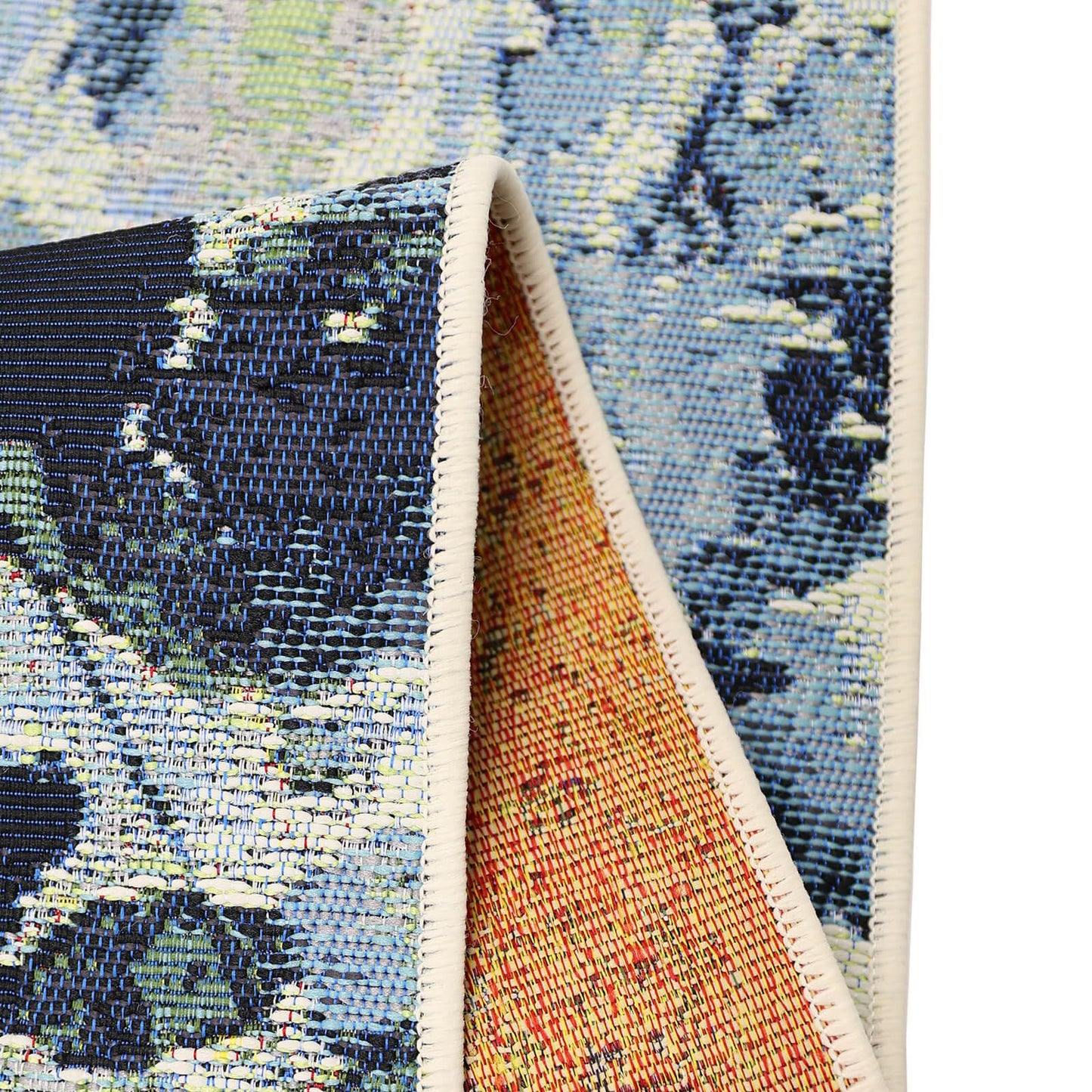 Tropicana Watercolour Floral Blue Rug