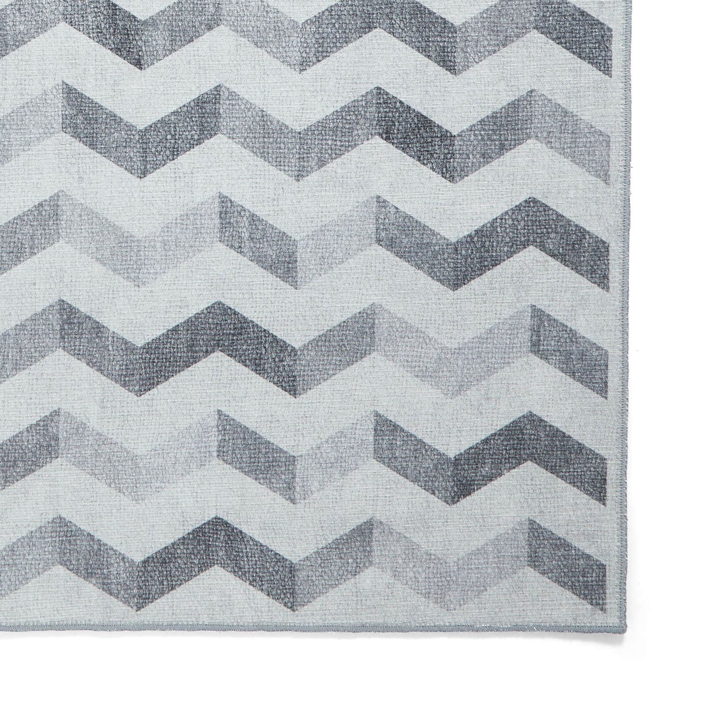 Coral H1059 Grey Modern Washable Rug