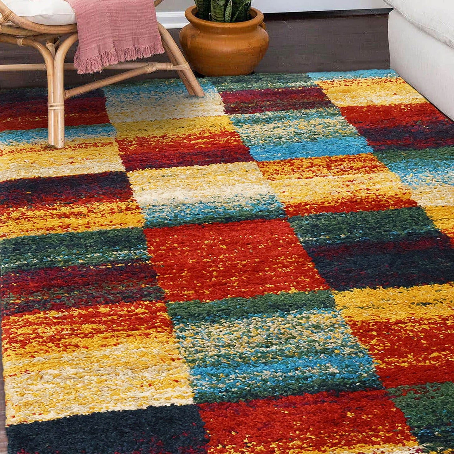 Noble Blocks Multi Rug - 160 X 230cm (5ft 2" x 7ft 5")