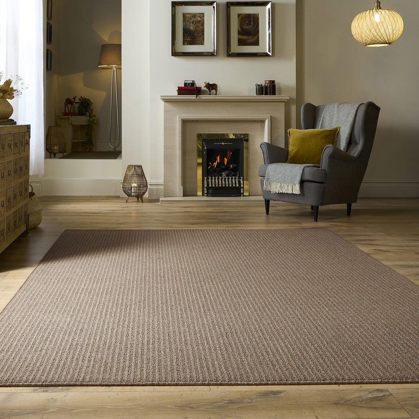 My Mat Sculptured Washable Waffle Texture Mink Rug