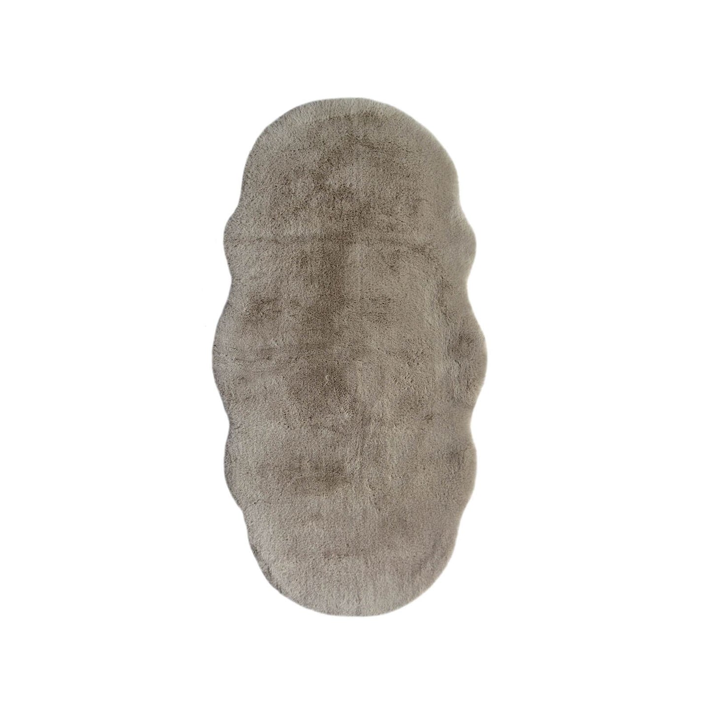 Luxury Faux Fur Natural Plain Rug