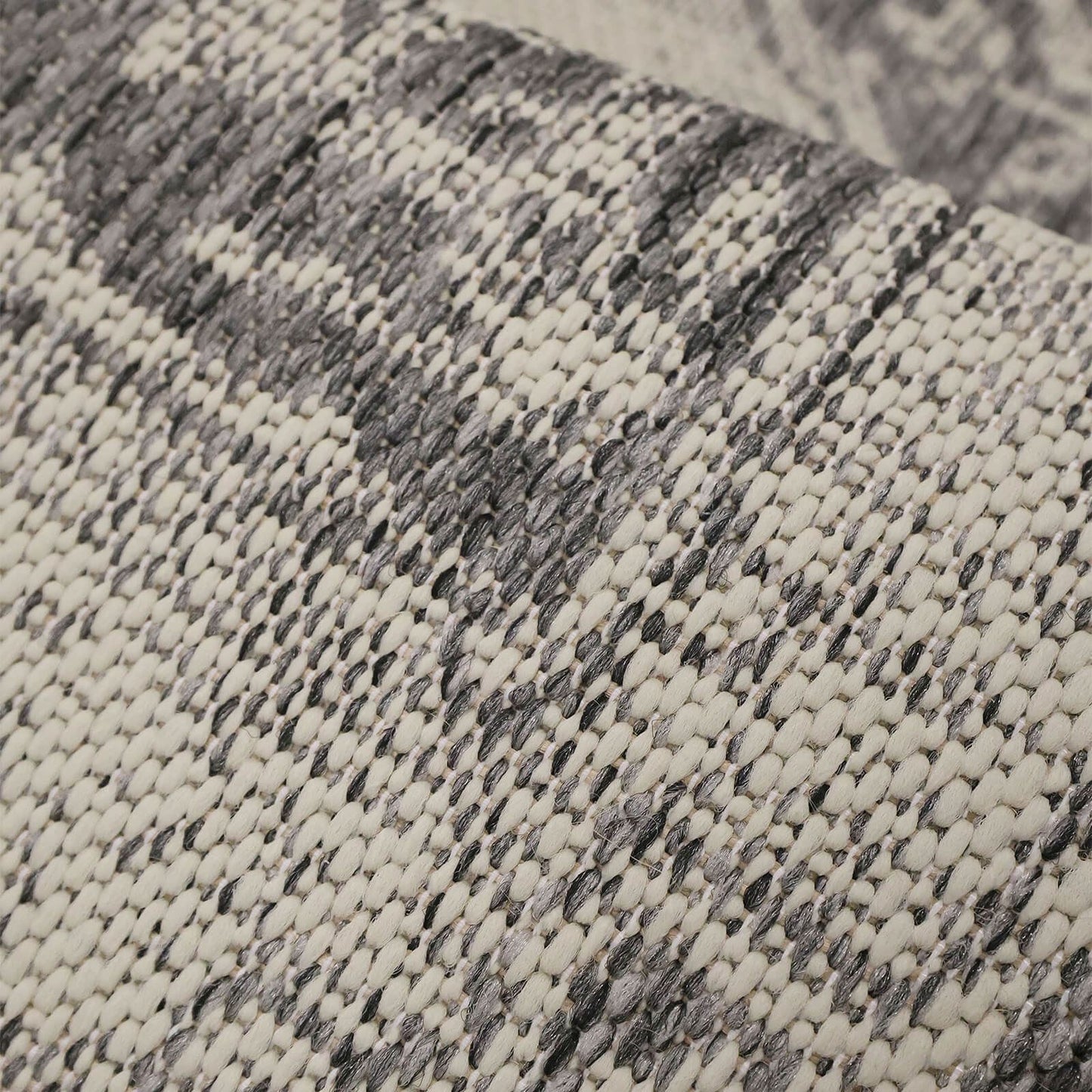 Flatweave Gel Medallion Steel Grey Rug