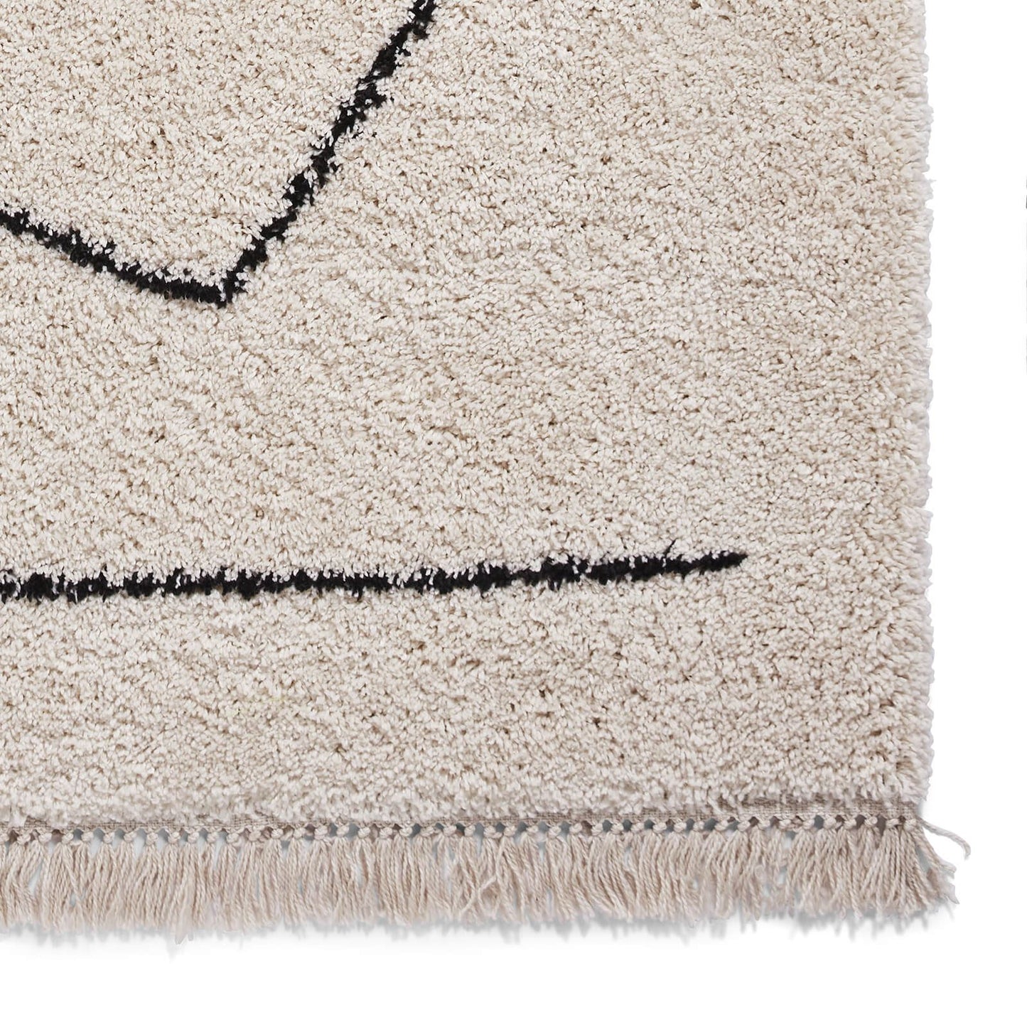 Boho A474 White/Black Modern Rug