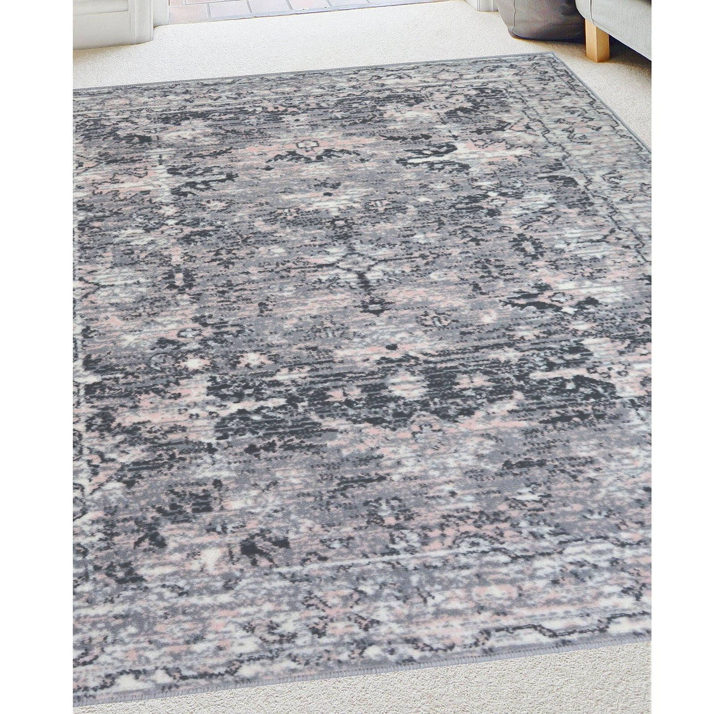 Maestro New Trad Grey/Pink Traditional Rug