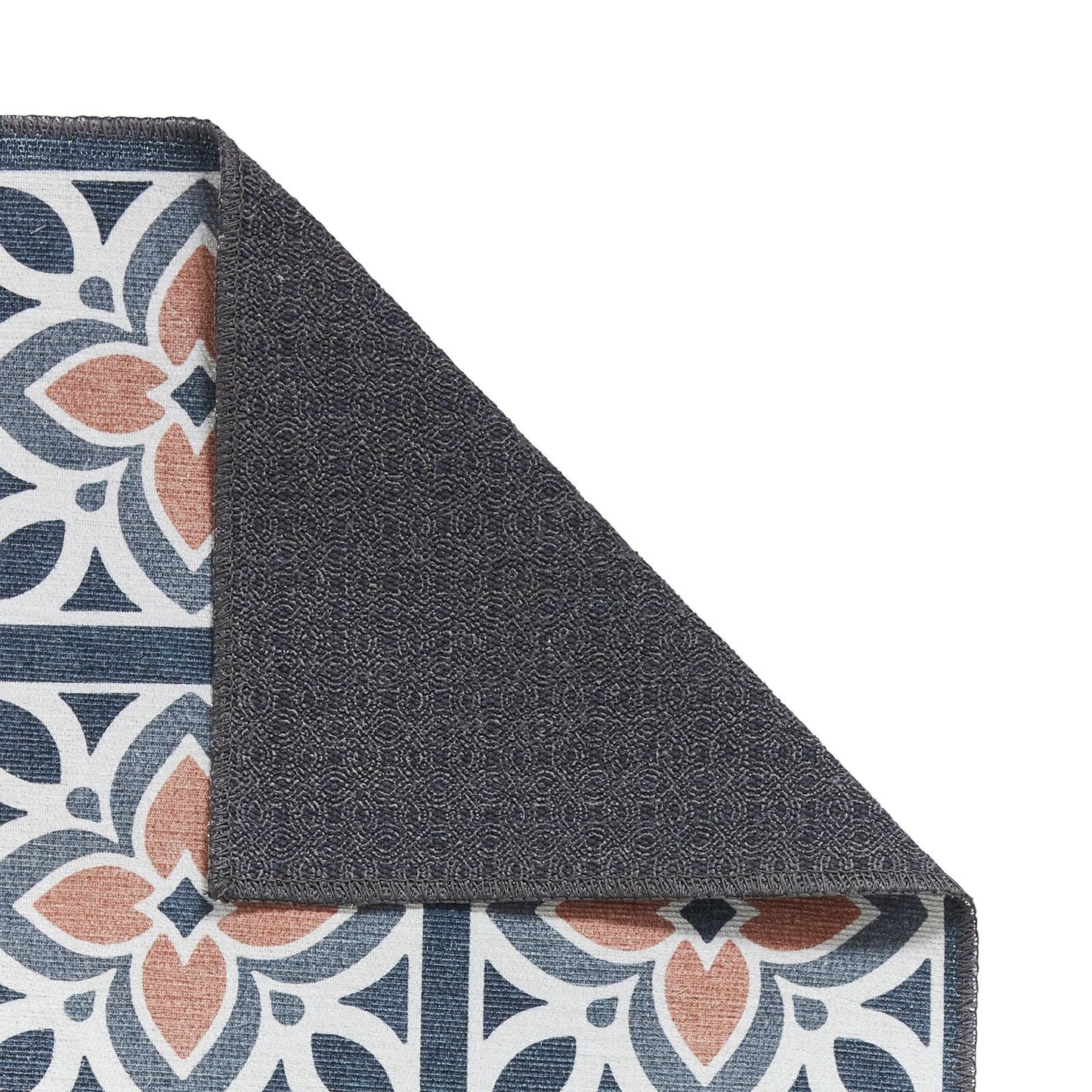 Victoria H1191 Grey  Washable Rug - 75 x 230cm Hall Runner