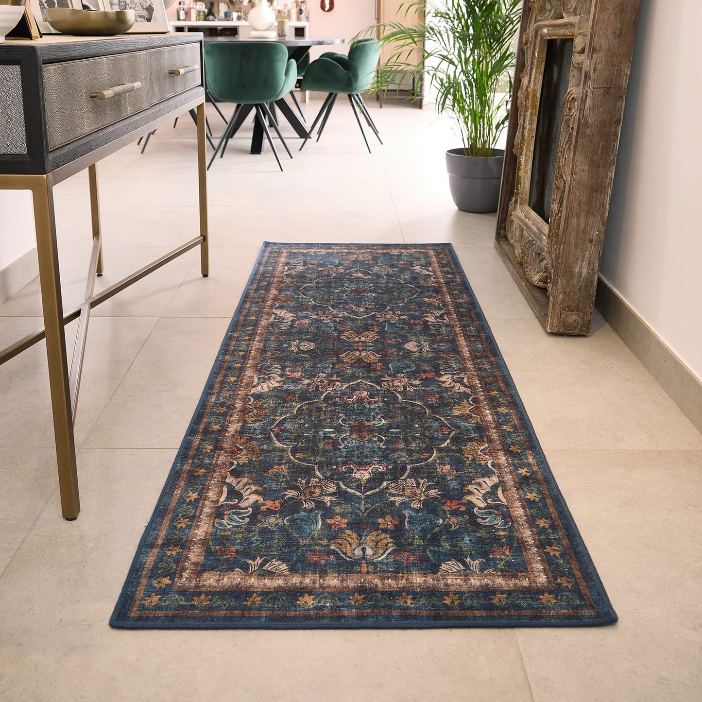 Hug Rug Eco-Washable Midnight Paisley Rug