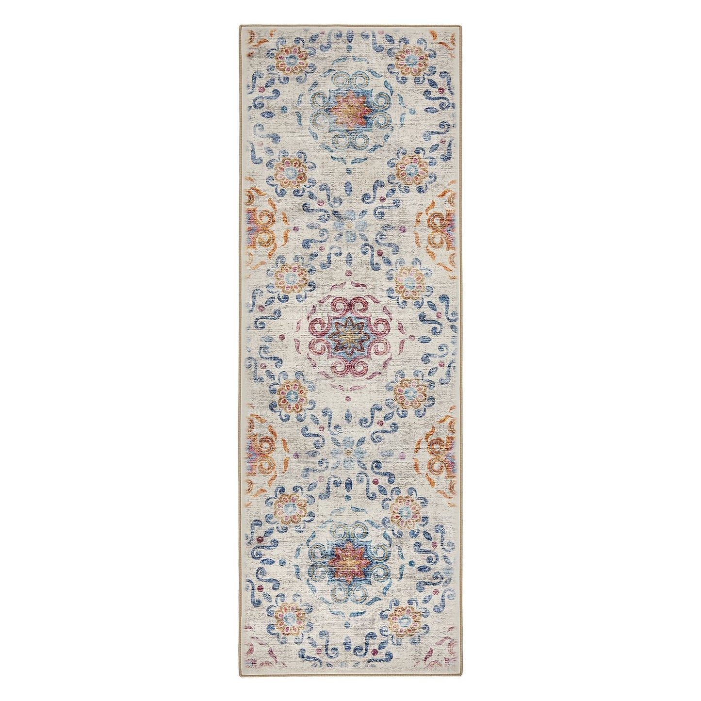 Hug Rug Eco-Washable Modern Damask Rug