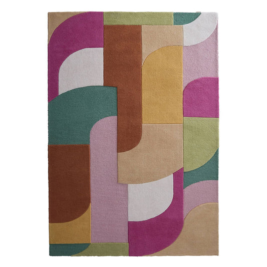 Origins Retro Deco Pink Rug