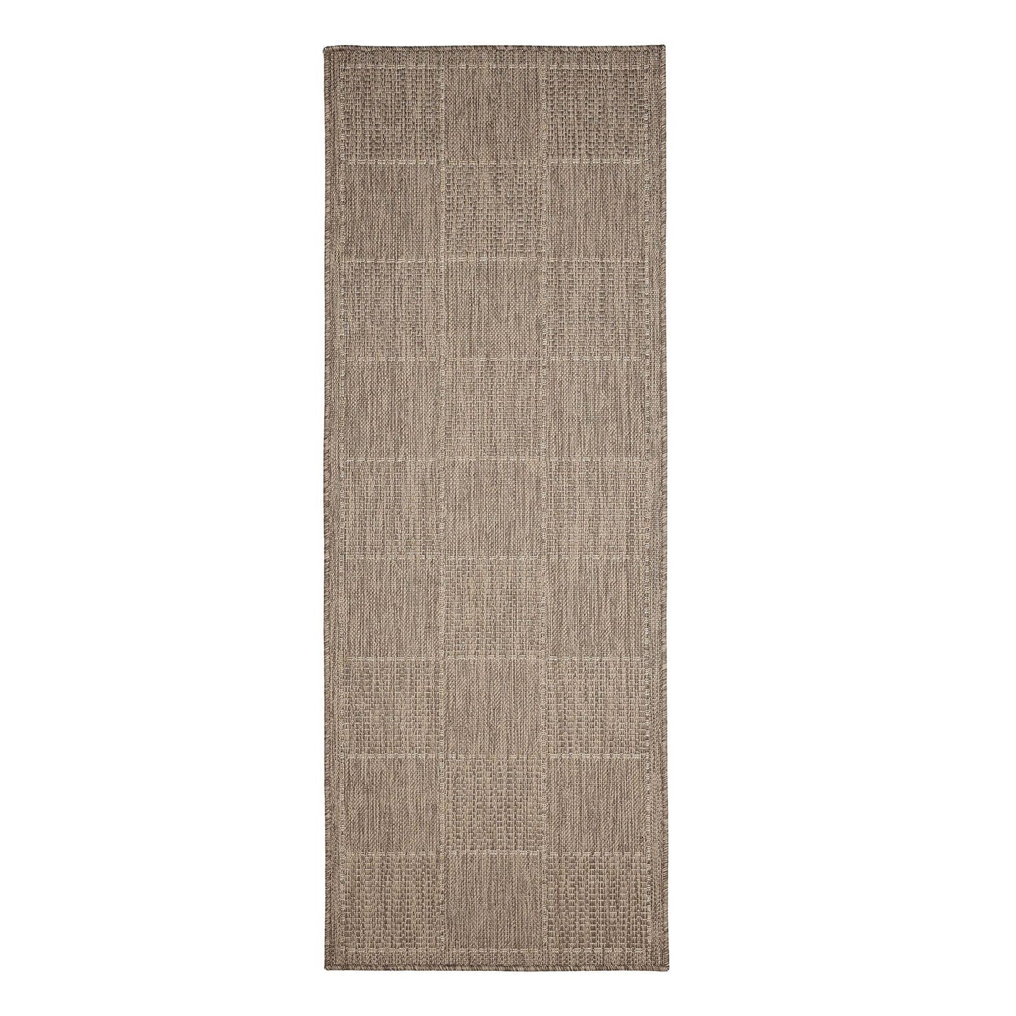 Flatweave Gel Border Natural Rug