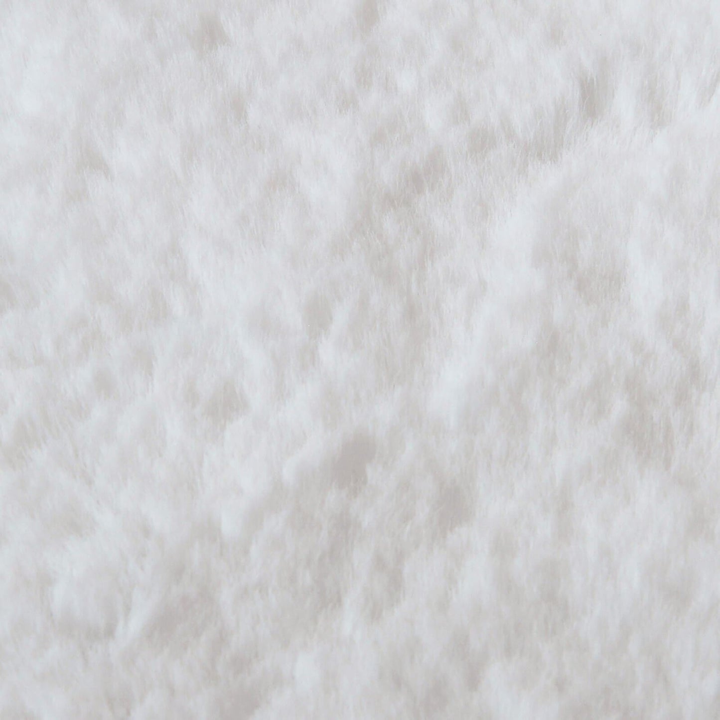 Luxury Faux Fur Ivory Plain Rug