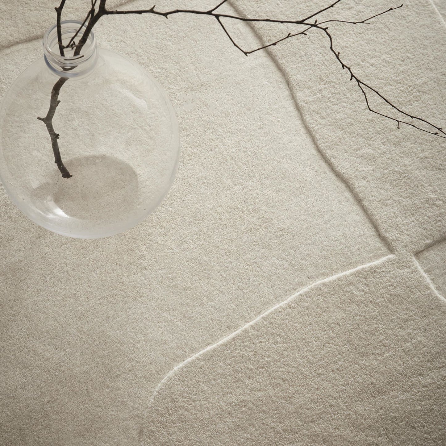 Origins Sculptured Boulder Cream Rug