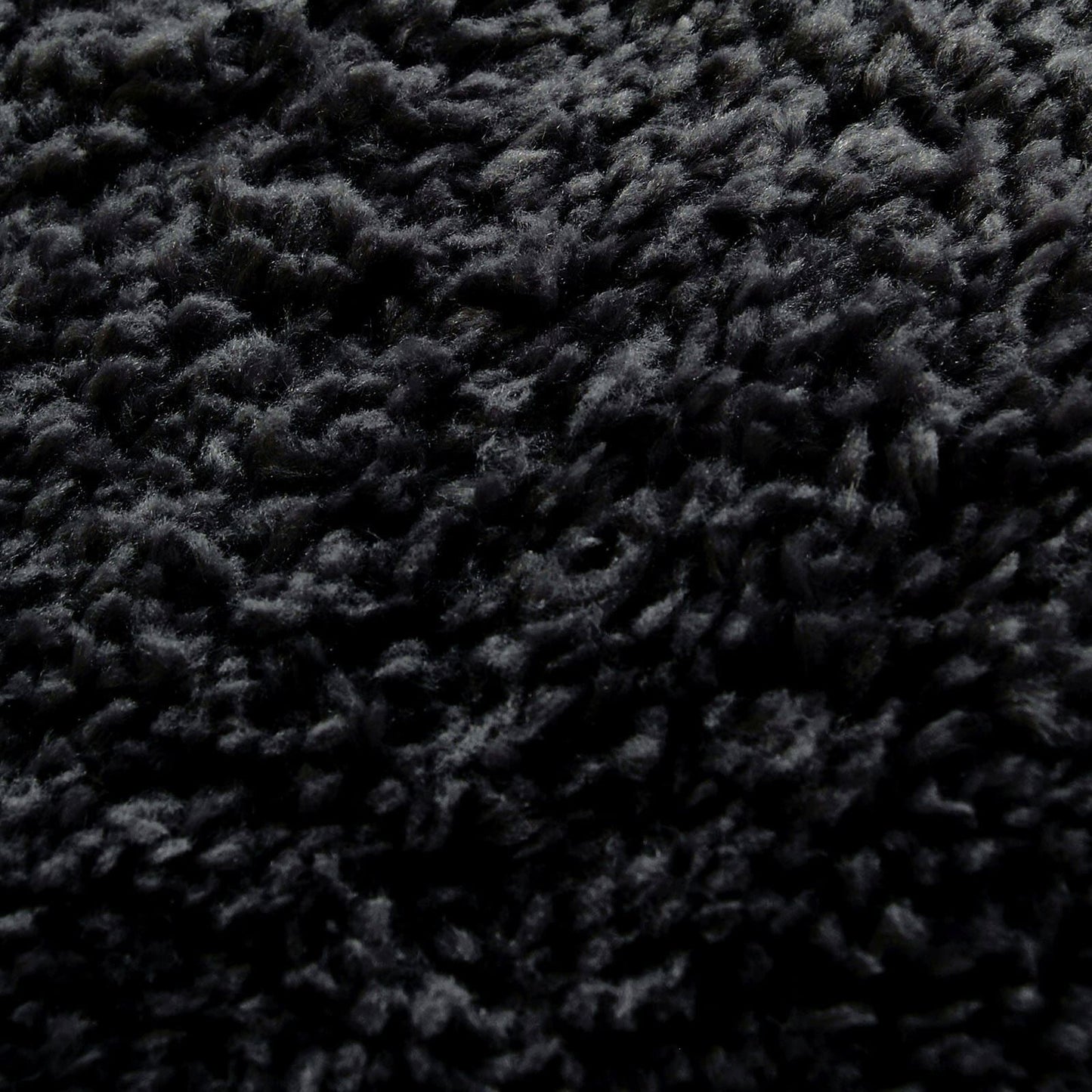 Snug Black Plain Rug