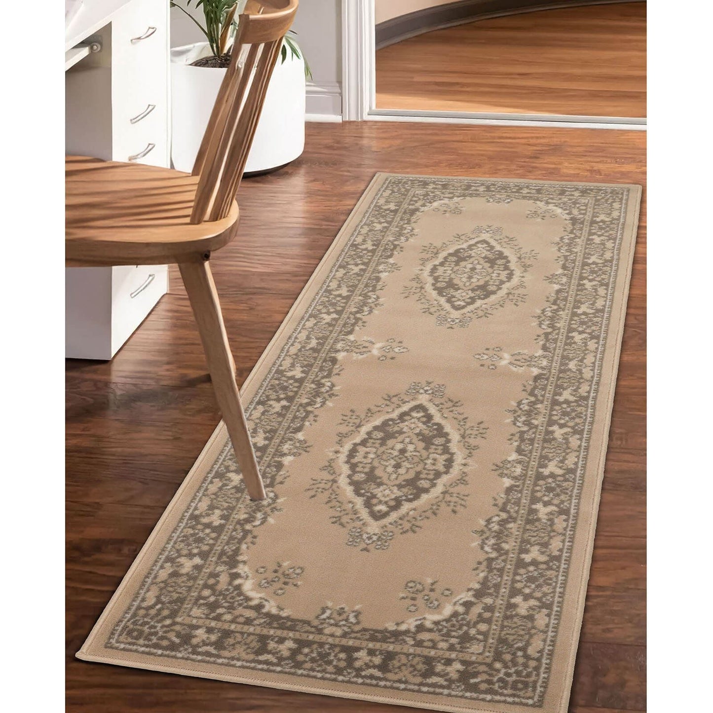 Maestro Natural Traditional Rug - 067 X 200cm Hall Runner