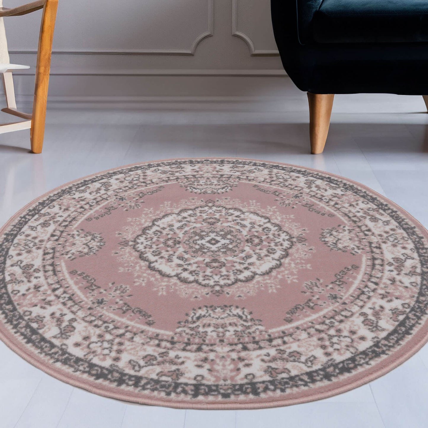 Maestro Blush Traditional Rug - 120 X 120cm (Circle) (4ft 0" x 4ft 0")