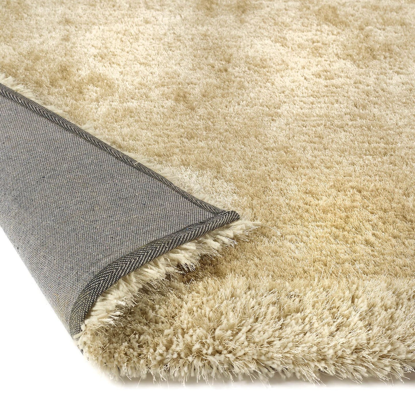 Origins Shimmer Shaggy Border Champagne Rug