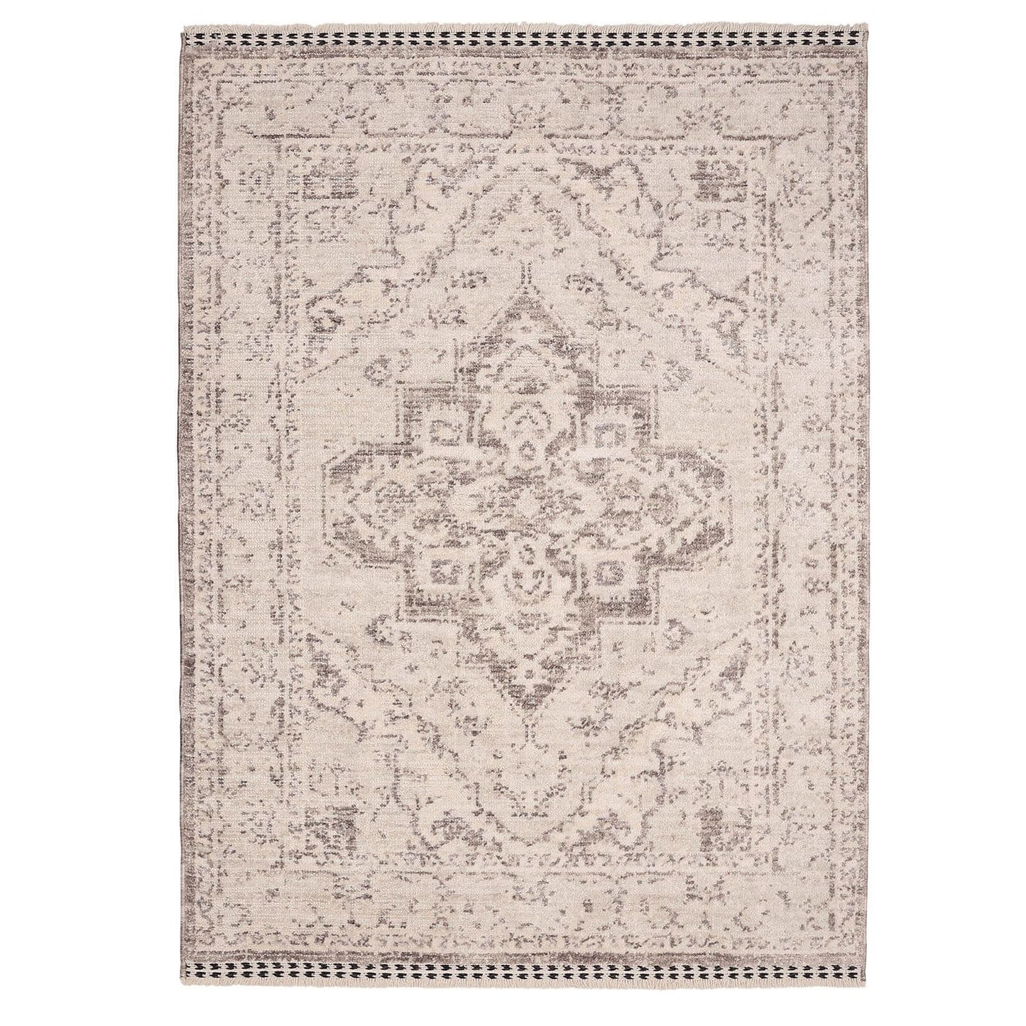 Mateo Traditional Grey Vintage Rug