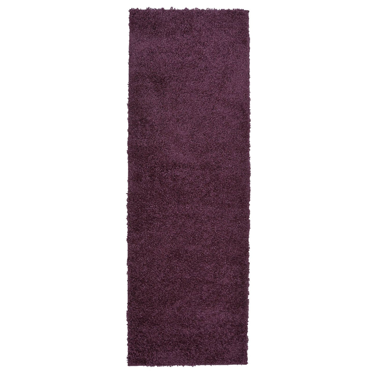 Jazz Shaggy Plum Plain Rug - 067 X 200cm Hall Runner