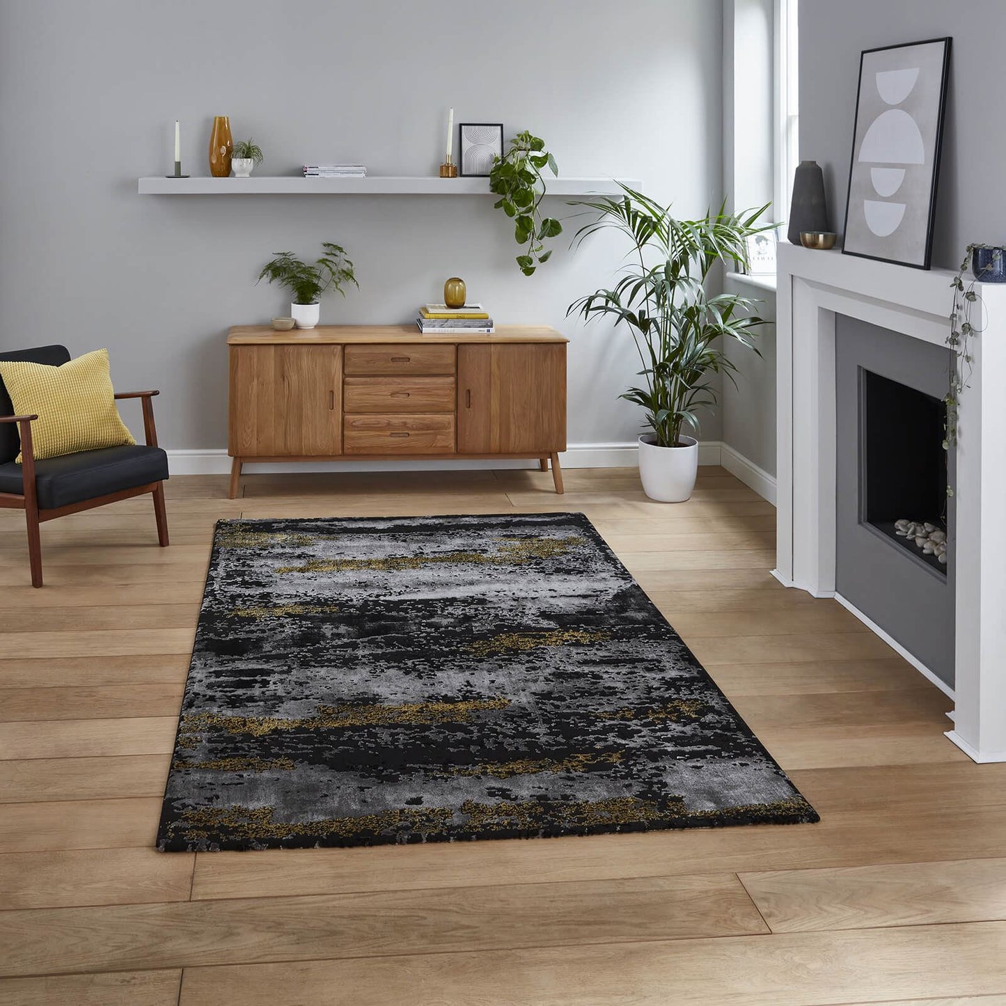 Craft 19788 Black/Gold (50028) Modern Rug