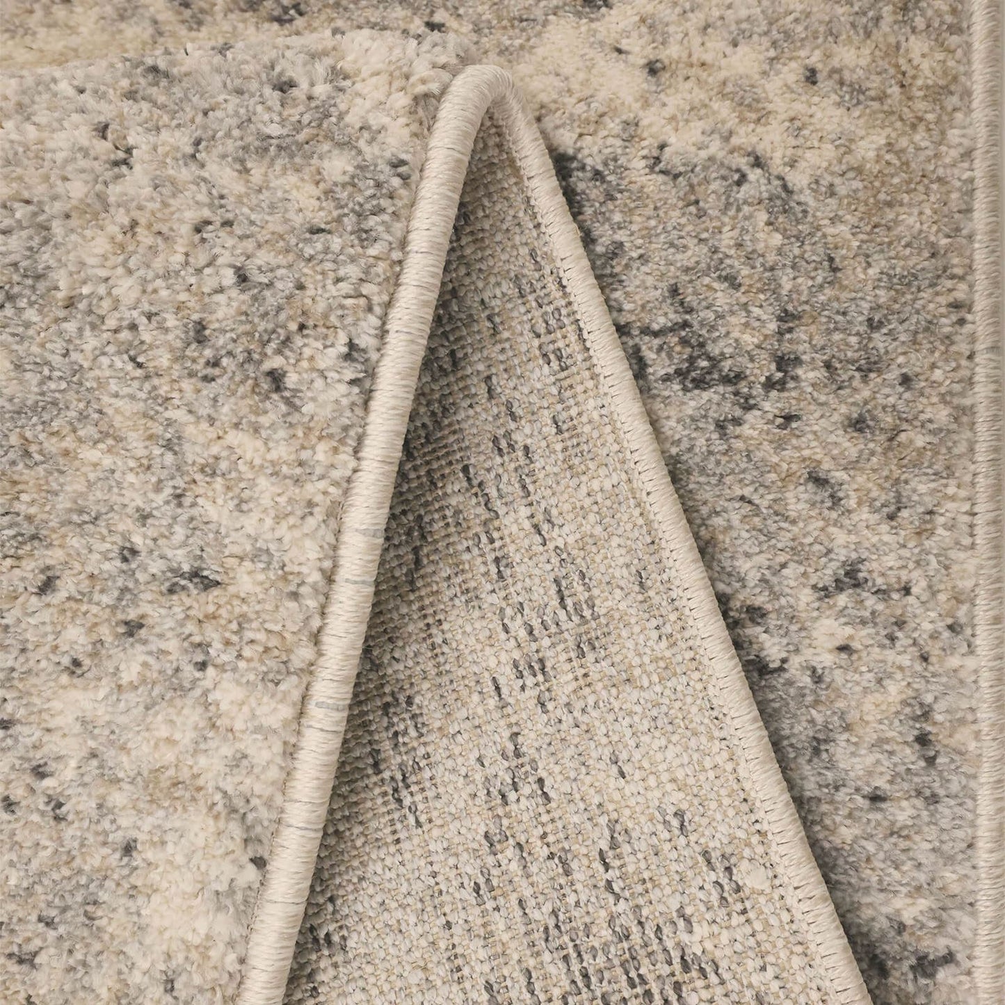 Freya Fusion Grey Semi Plain Rug